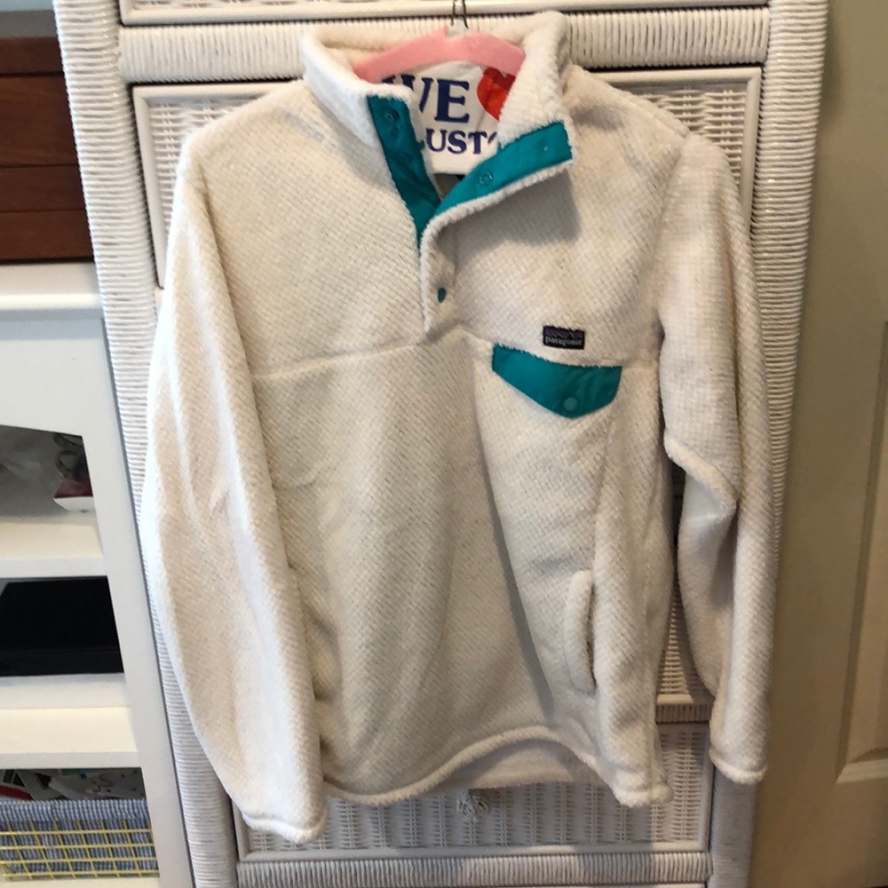 White Patagonia Quarter Button Up